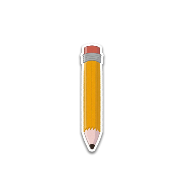 Stick With Finn Pencil Sticker