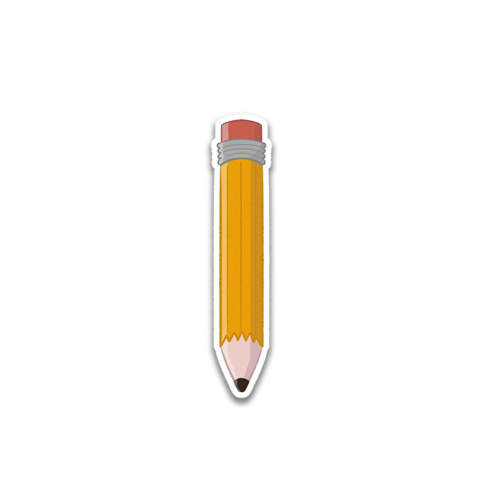 Stick With Finn Pencil Sticker