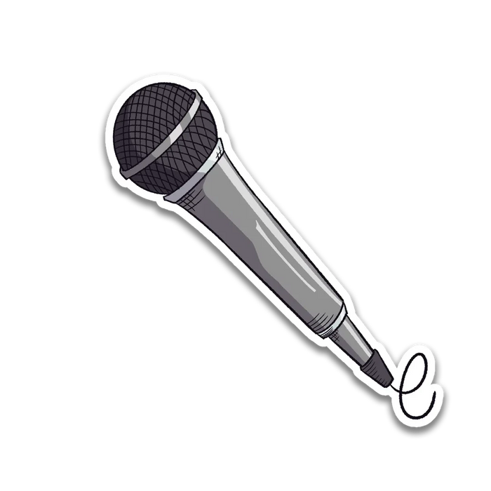 Stick With Finn Microphone Sticker