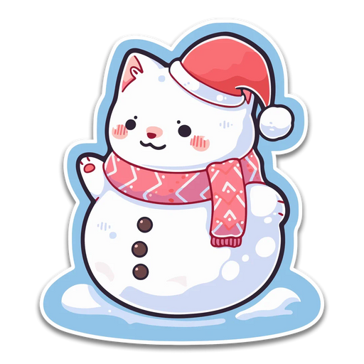 Stick With Finn Snowkitty Sticker