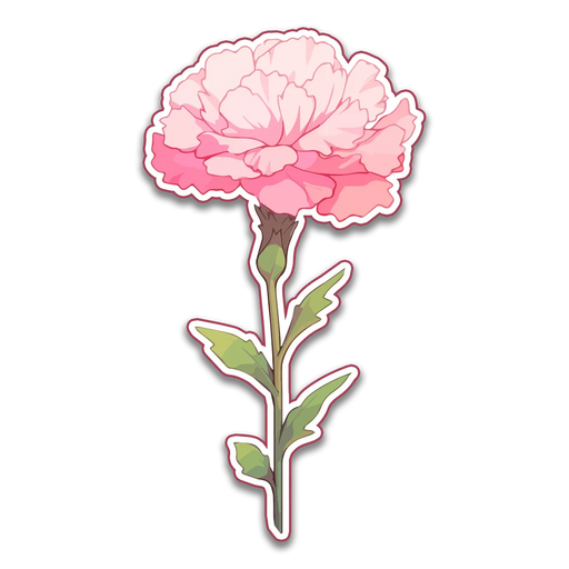 Stick With Finn Carnation Sticker