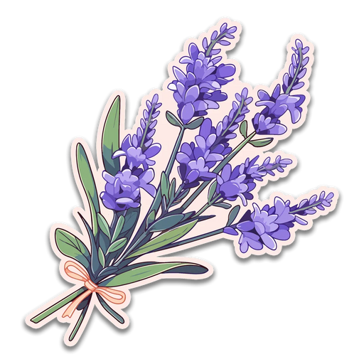 Stick With Finn Lavender Sticker