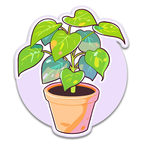 Stick With Finn Pothos Sticker