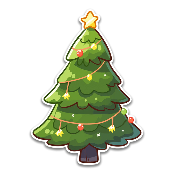 Stick With Finn Christmas Tree Sticker