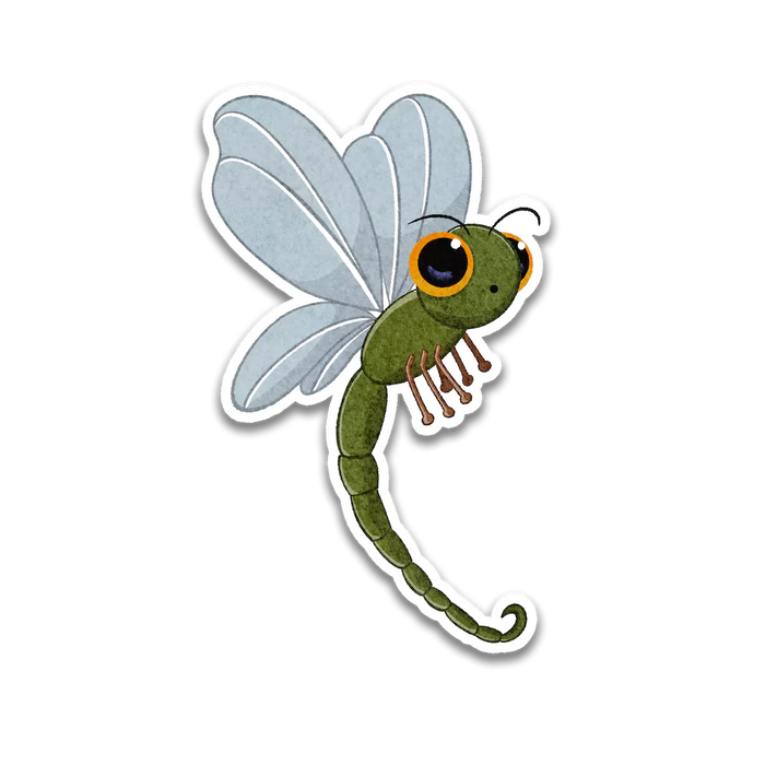 Stick With Finn Dragonfly Sticker