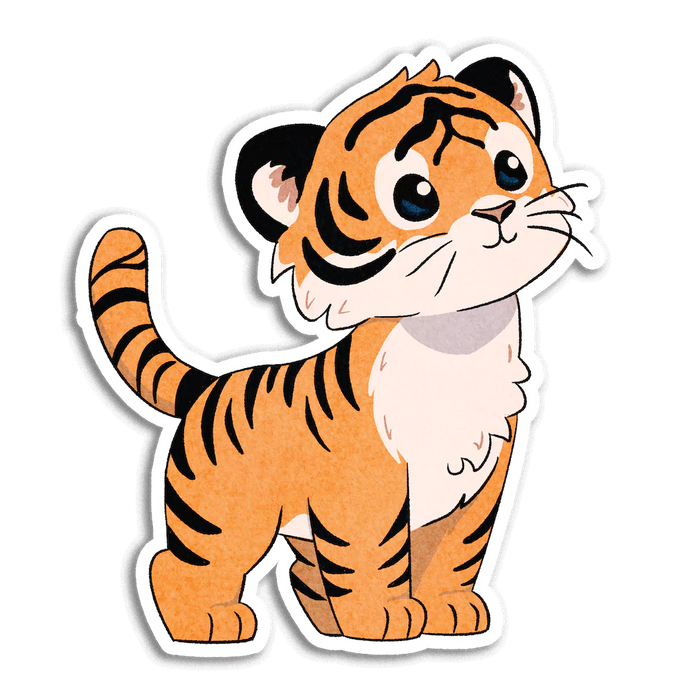 Stick With Finn Tiger Sticker