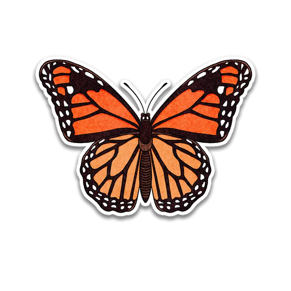 Stick With Finn Monarch Butterfly Sticker