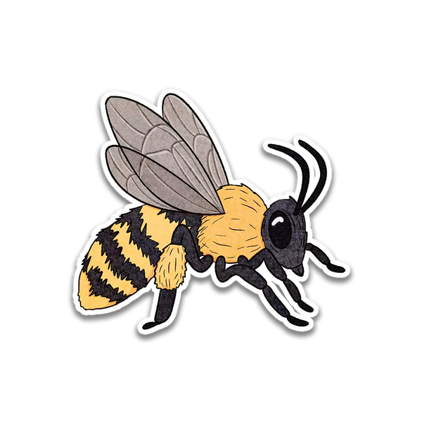 Stick With Finn Long-Horned Bee Sticker