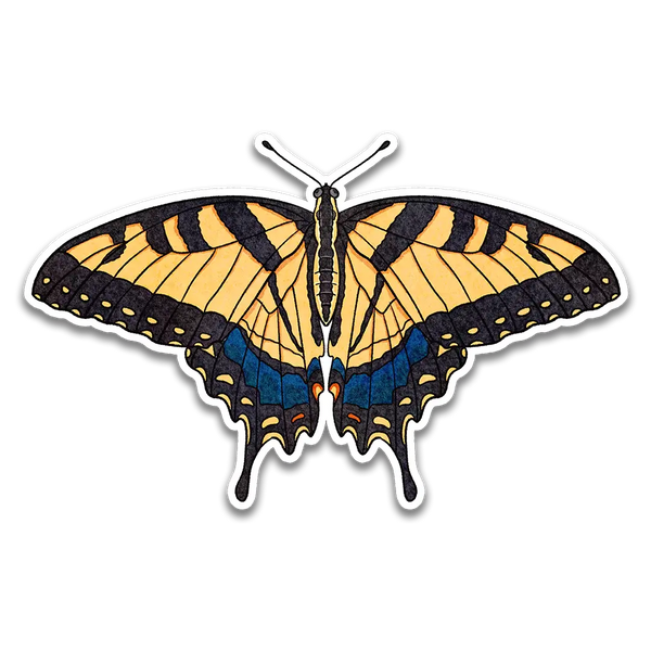 Stick With Finn Eastern Tiger Swallowtail Sticker