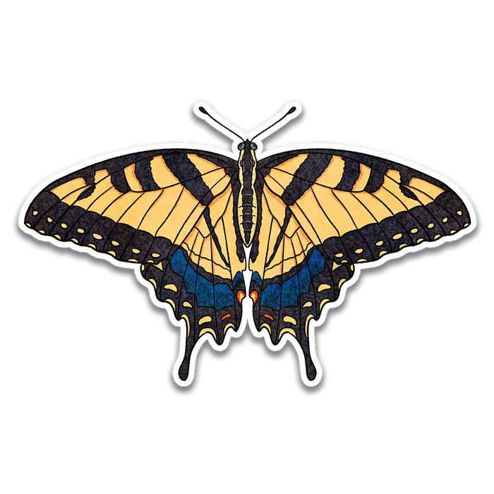 Stick With Finn Eastern Tiger Swallowtail Sticker