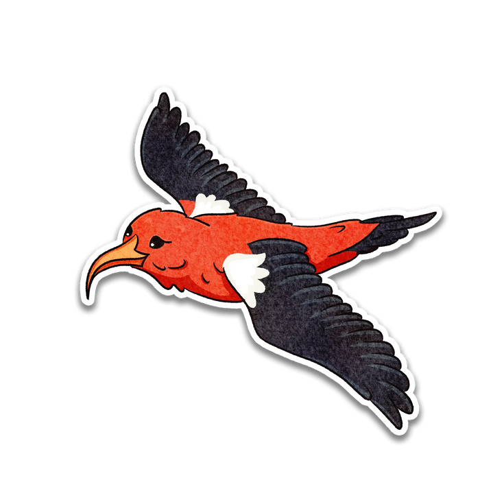 Stick With Finn I'iwi Bird Sticker