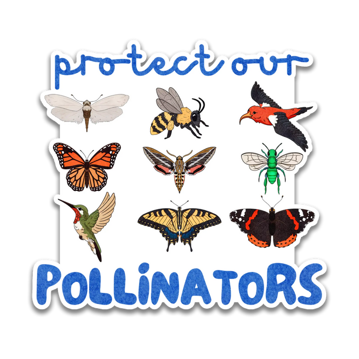 Stick With Finn Protect Our Pollinators Sticker