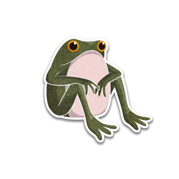 Stick With Finn Existential Frog Sticker