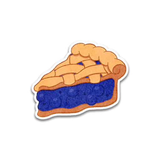 Stick With Finn Blueberry Pie Sticker