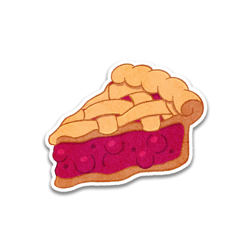 Stick With Finn Cherry Pie Sticker