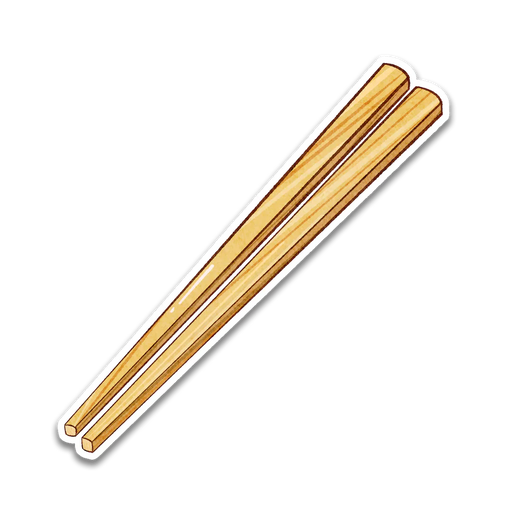 Stick With Finn Chopsticks Sticker