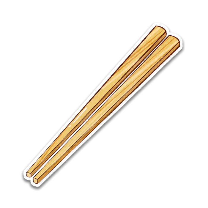 Stick With Finn Chopsticks Sticker