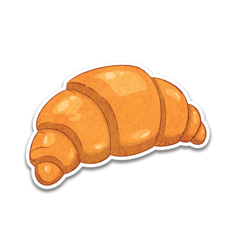 Stick With Finn Croissant Sticker