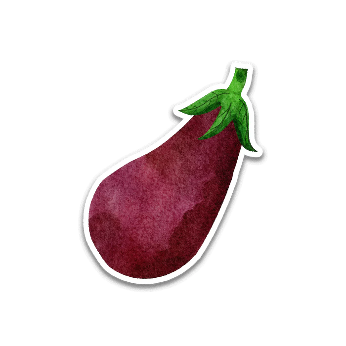 Stick With Finn Eggplant Sticker