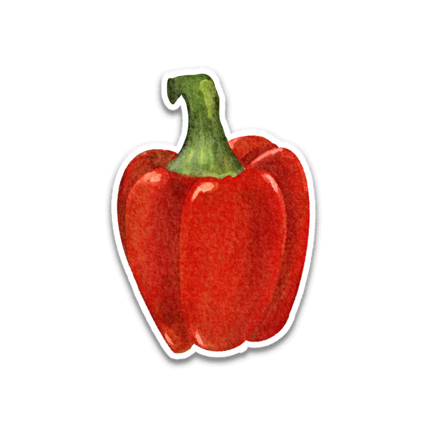 Stick With Finn Red Bell Pepper Sticker