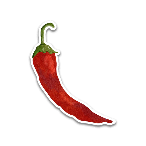 Stick With Finn Chili Pepper Sticker