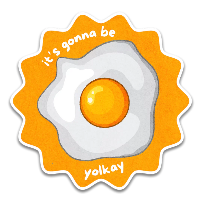 Stick With Finn It's Gonna Be Yolkay Egg Sticker