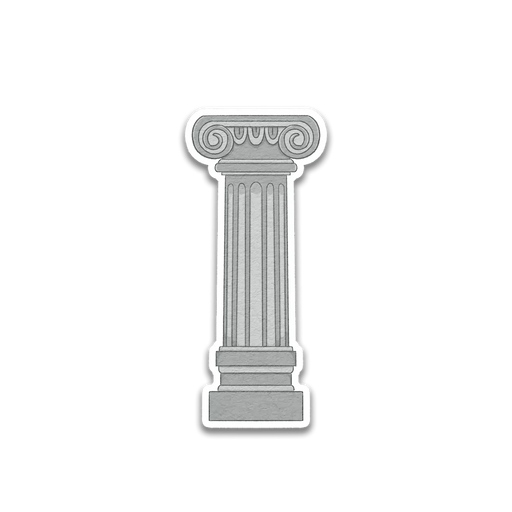 Stick With Finn Roman Pillar Sticker