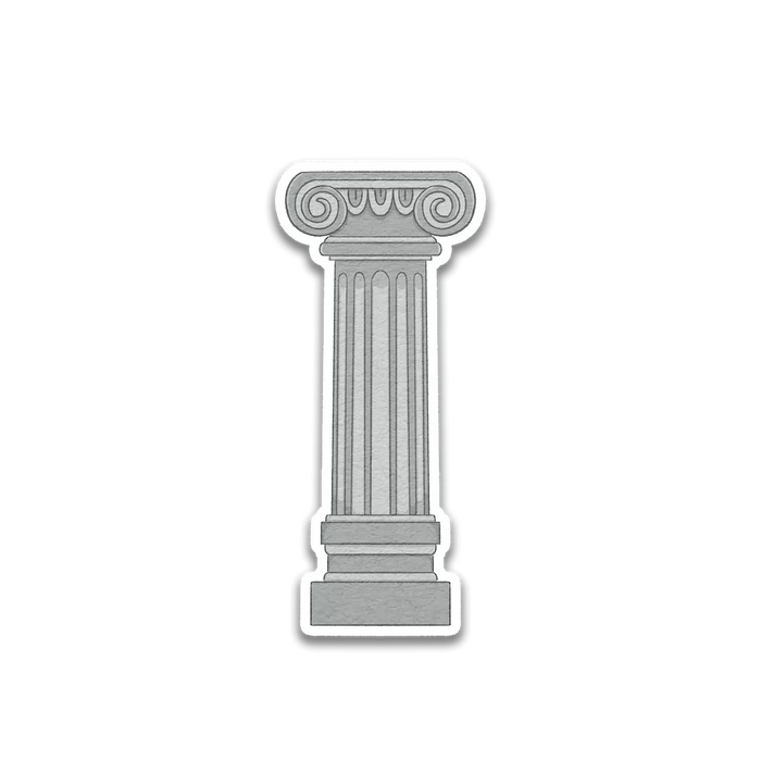 Stick With Finn Roman Pillar Sticker