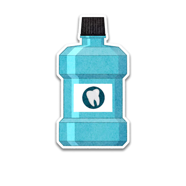 Stick With Finn Mouthwash Sticker