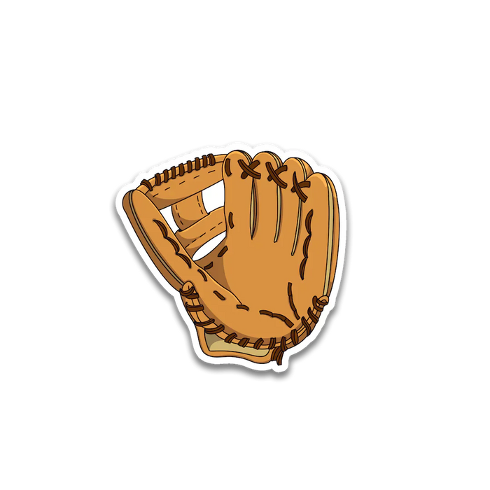 Stick With Finn Baseball Mitt Sticker