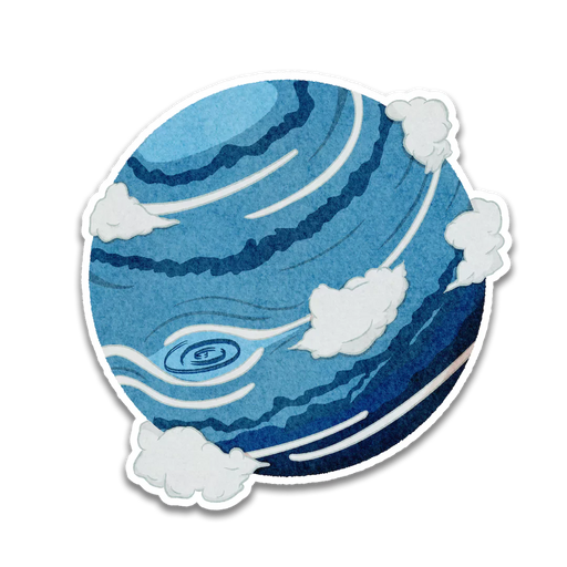 Stick With Finn Neptune Sticker