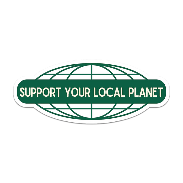 Stick With Finn Support Your Local Planet Sticker