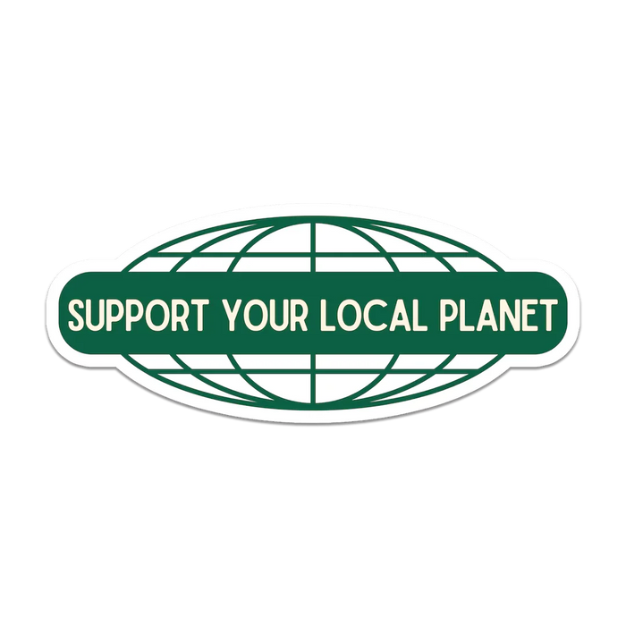 Stick With Finn Support Your Local Planet Sticker