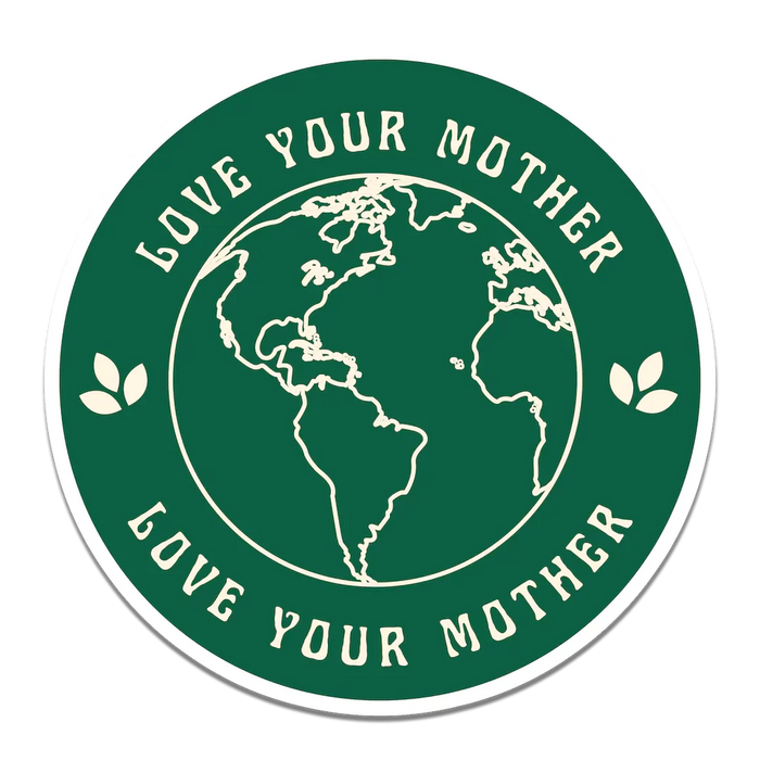 Stick With Finn Love Your Mother Earth Sticker