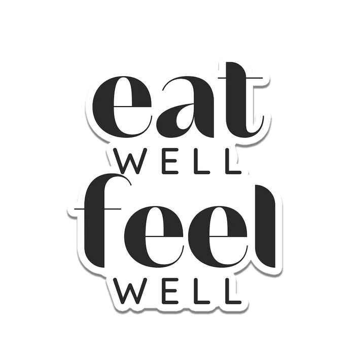 Stick With Finn Eat Well Feel Well Sticker