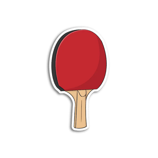 Stick With Finn Ping Pong Paddle Sticker