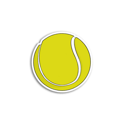 Stick With Finn Tennis Ball Sticker