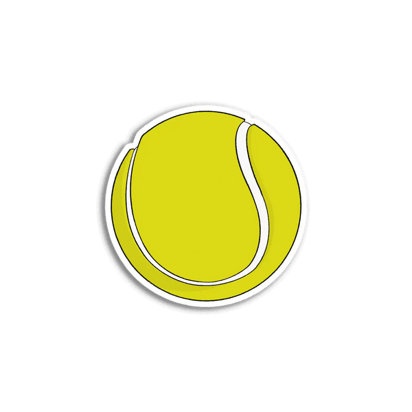 Stick With Finn Tennis Ball Sticker