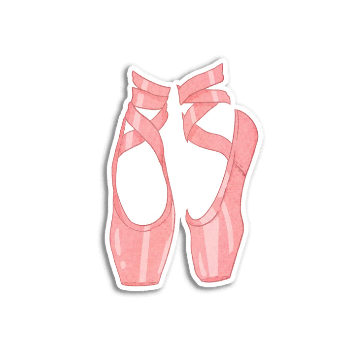 Stick With Finn Ballet Shoes Sticker