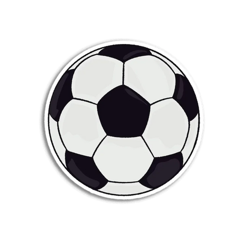 Stick With Finn Soccer Ball Sticker