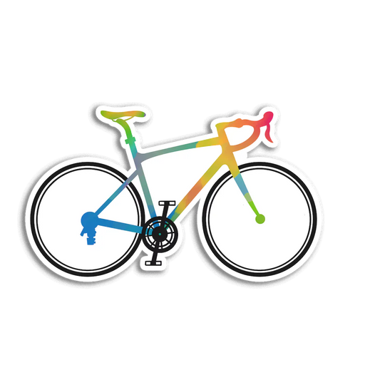 Stick With Finn Road Bike Sticker