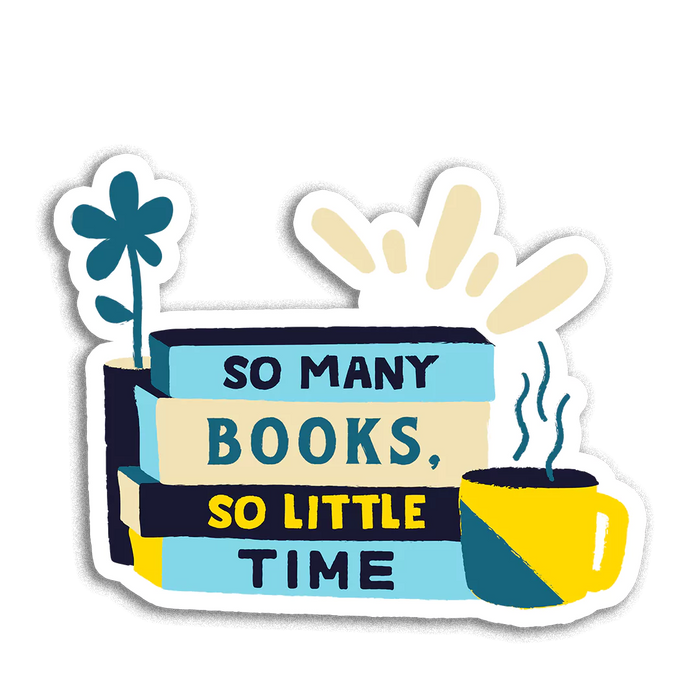 Stick With Finn So Many Books, So Little Time Sticker