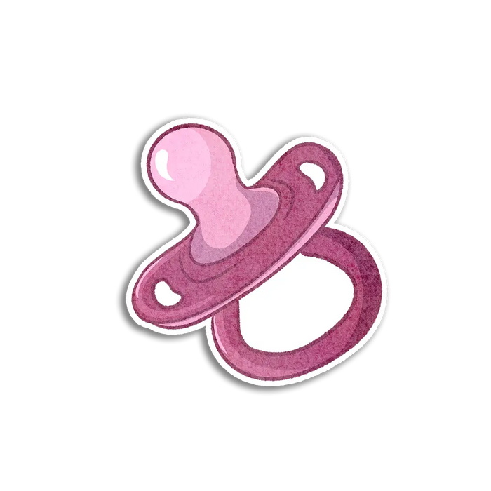 Stick With Finn Pink Pacifier Sticker