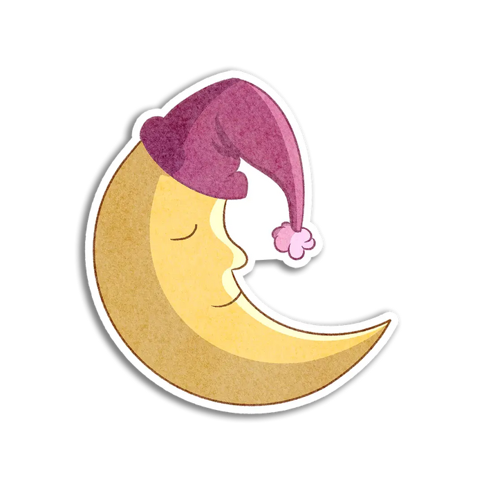 Stick With Finn Pink Dreamy Moon Sticker