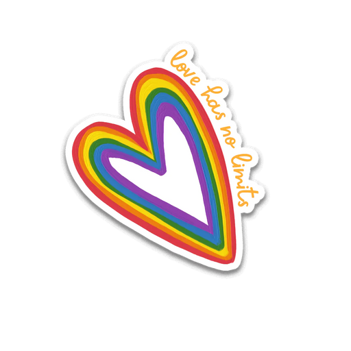 Stick With Finn Love Has No Limits Heart Sticker