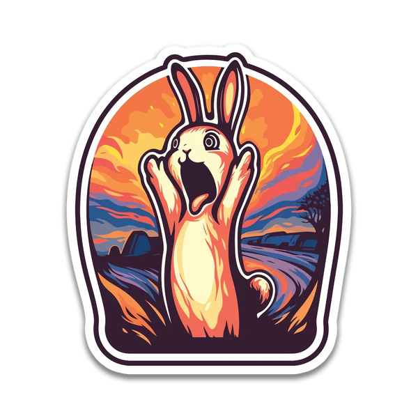 Stick With Finn The Scream Bunny Sticker