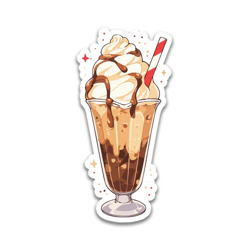 Stick With Finn Chocolate Milkshake Sticker