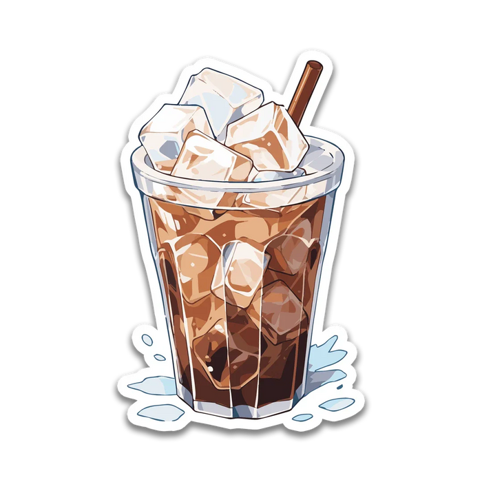 Stick With Finn Iced Coffee Sticker