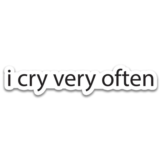 Stick With Finn "i cry very often" Sticker