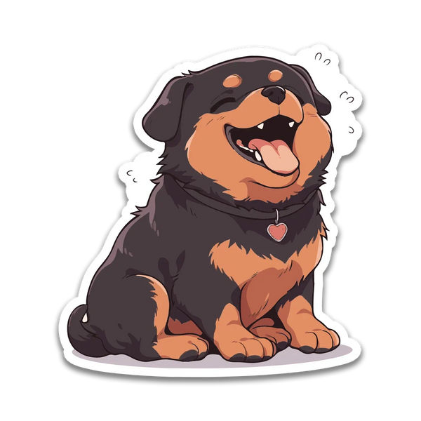 Stick With Finn Rottweiler Sticker